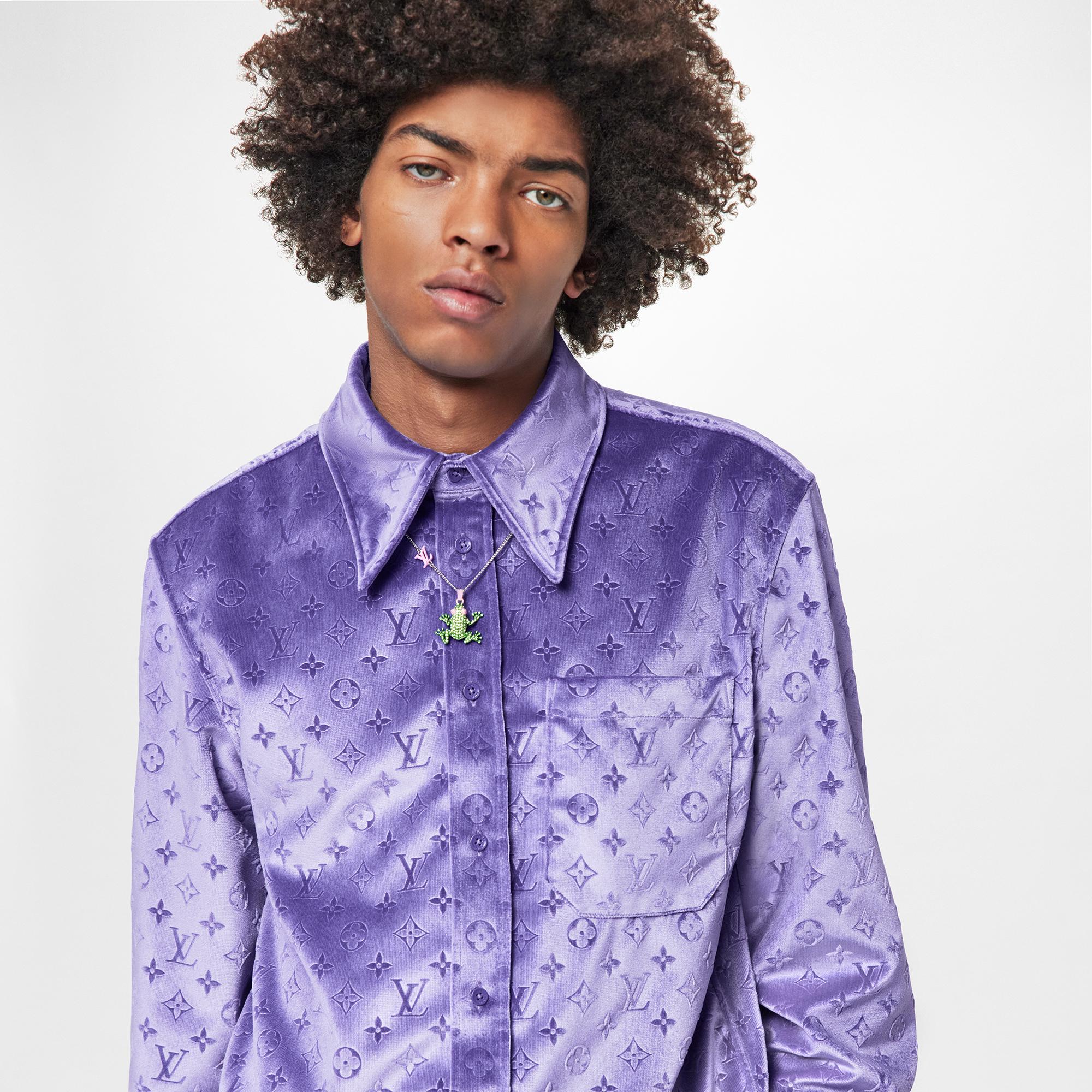 Louis vuitton sales purple shirt